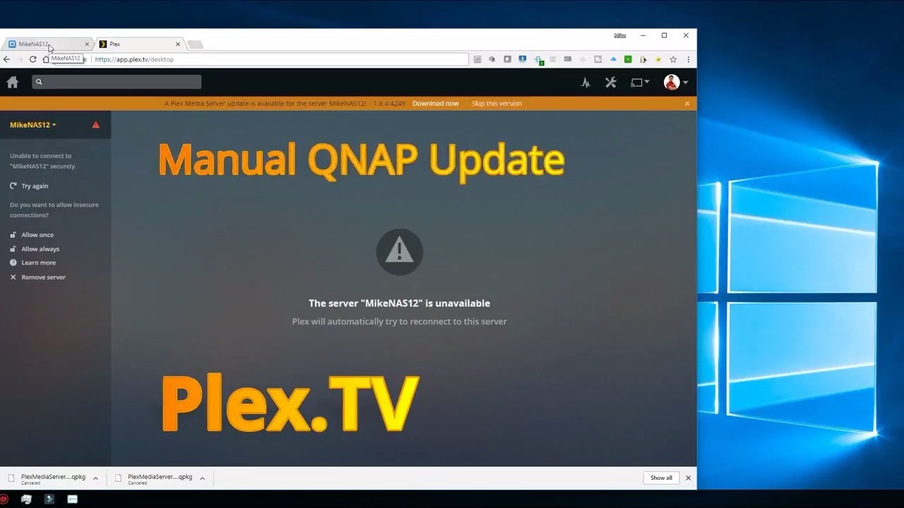 Plex server not available nvidia shield